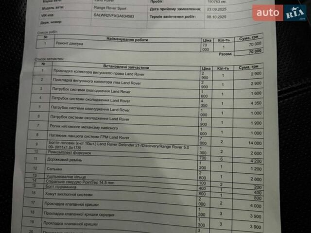 Белый Ленд Ровер Рендж Ровер Спорт, объемом двигателя 3 л и пробегом 195 тыс. км за 20800 $, фото 26 на Automoto.ua