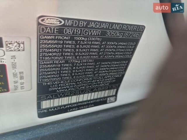 Белый Ленд Ровер Рендж Ровер Спорт, объемом двигателя 3 л и пробегом 22 тыс. км за 14900 $, фото 12 на Automoto.ua