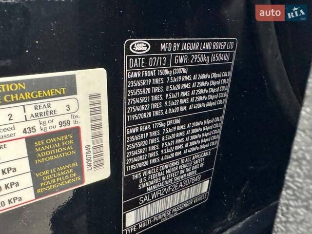 Черный Ленд Ровер Рендж Ровер Спорт, объемом двигателя 2.99 л и пробегом 176 тыс. км за 28500 $, фото 7 на Automoto.ua