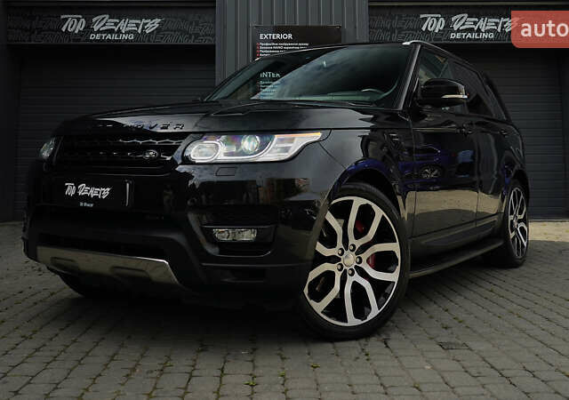 Чорний Ленд Ровер Range Rover Sport, об'ємом двигуна 5 л та пробігом 120 тис. км за 28999 $, фото 7 на Automoto.ua