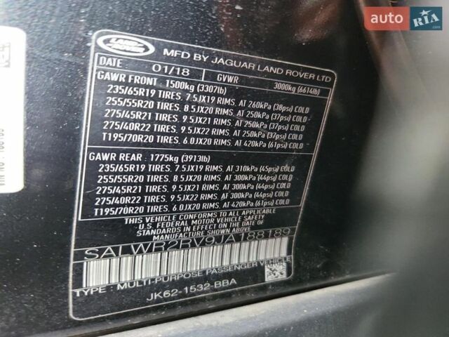 Чорний Ленд Ровер Range Rover Sport, об'ємом двигуна 3 л та пробігом 76 тис. км за 10000 $, фото 10 на Automoto.ua