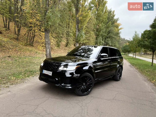 Ленд Ровер Рендж Ровер Спорт 2020 в Черкассах на Automoto.ua Черный Ленд Ровер Рендж Ровер Спорт, объемом двигателя 5 л и пробегом 96 тыс. км за 73000 $, фото 2 на Automoto.ua