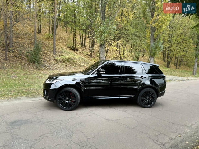 Ленд Ровер Рендж Ровер Спорт 2020 в Черкассах на Automoto.ua Черный Ленд Ровер Рендж Ровер Спорт, объемом двигателя 5 л и пробегом 96 тыс. км за 73000 $, фото 4 на Automoto.ua