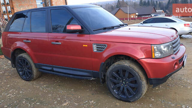 Красный Ленд Ровер Рендж Ровер Спорт, объемом двигателя 4.2 л и пробегом 179 тыс. км за 9515 $, фото 1 на Automoto.ua
