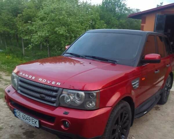 Червоний Ленд Ровер Range Rover Sport, об'ємом двигуна 4.2 л та пробігом 170 тис. км за 10000 $, фото 1 на Automoto.ua
