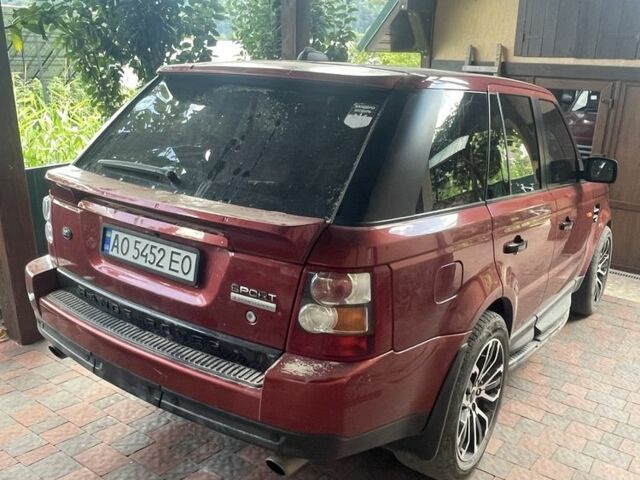 Червоний Ленд Ровер Range Rover Sport, об'ємом двигуна 4.2 л та пробігом 268 тис. км за 10250 $, фото 2 на Automoto.ua