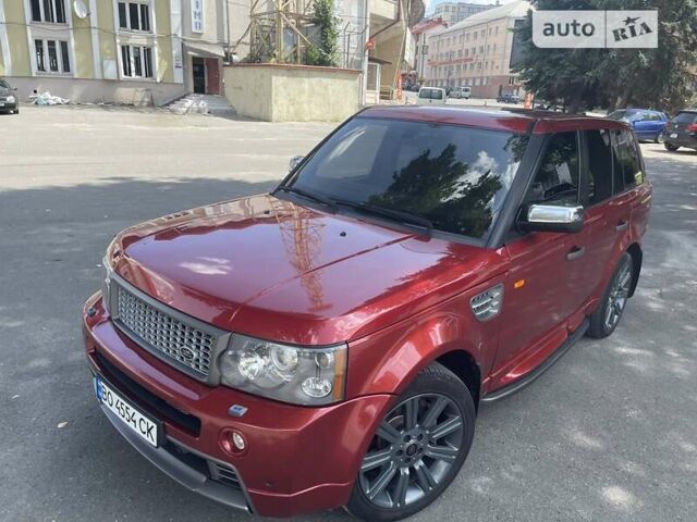 Червоний Ленд Ровер Range Rover Sport, об'ємом двигуна 4.2 л та пробігом 186 тис. км за 12900 $, фото 11 на Automoto.ua