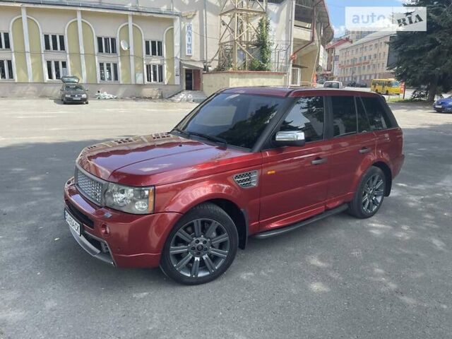 Червоний Ленд Ровер Range Rover Sport, об'ємом двигуна 4.2 л та пробігом 186 тис. км за 12900 $, фото 12 на Automoto.ua