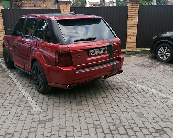 Червоний Ленд Ровер Range Rover Sport, об'ємом двигуна 4.2 л та пробігом 206 тис. км за 10999 $, фото 11 на Automoto.ua