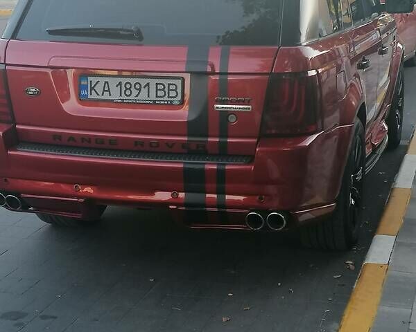 Червоний Ленд Ровер Range Rover Sport, об'ємом двигуна 4.2 л та пробігом 206 тис. км за 10999 $, фото 4 на Automoto.ua