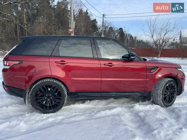 Червоний Ленд Ровер Range Rover Sport, об'ємом двигуна 5 л та пробігом 191 тис. км за 23500 $, фото 14 на Automoto.ua