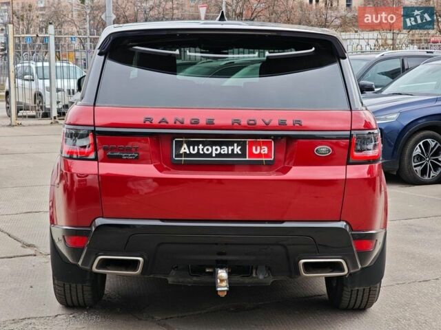 Червоний Ленд Ровер Range Rover Sport, об'ємом двигуна 3 л та пробігом 82 тис. км за 46990 $, фото 8 на Automoto.ua
