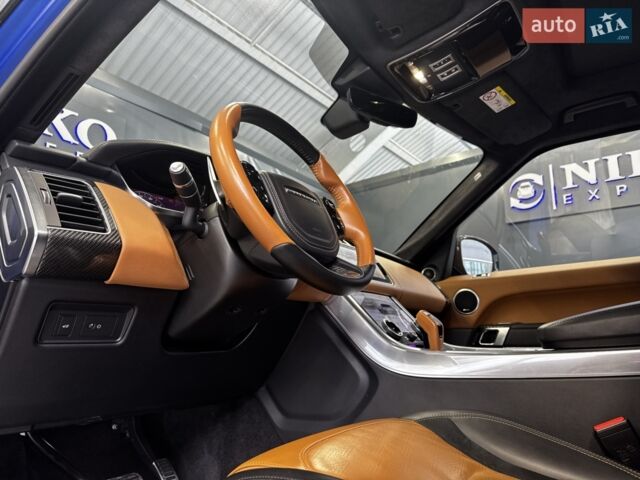 Синій Ленд Ровер Range Rover Sport, об'ємом двигуна 5 л та пробігом 82 тис. км за 92900 $, фото 28 на Automoto.ua