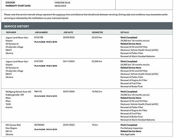 Ленд Ровер Рендж Ровер Спорт 2023 в Киеве на Automoto.ua Синий Ленд Ровер Рендж Ровер Спорт, объемом двигателя 3 л и пробегом 32 тыс. км за 143990 $, фото 2 на Automoto.ua