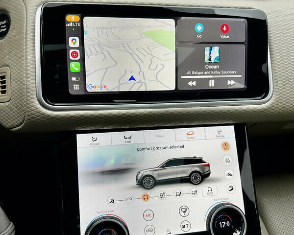 Чорний Ленд Ровер Рендж Ровер Велар, об'ємом двигуна 2 л та пробігом 58 тис. км за 35800 $, фото 28 на Automoto.ua