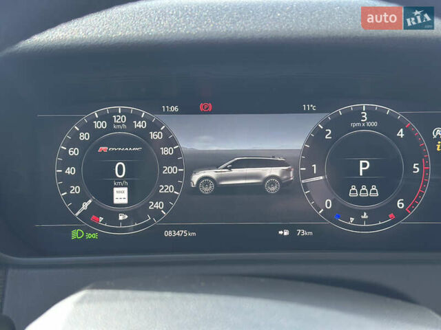 Чорний Ленд Ровер Рендж Ровер Велар, об'ємом двигуна 2 л та пробігом 83 тис. км за 32900 $, фото 33 на Automoto.ua