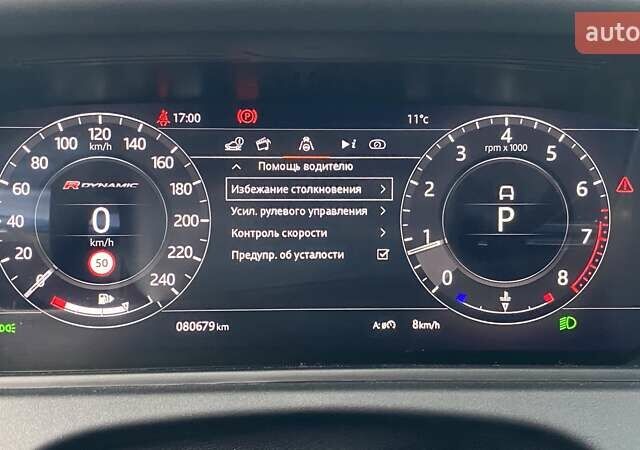 Черный Ленд Ровер Рендж Ровер Велар, объемом двигателя 2 л и пробегом 81 тыс. км за 49500 $, фото 25 на Automoto.ua