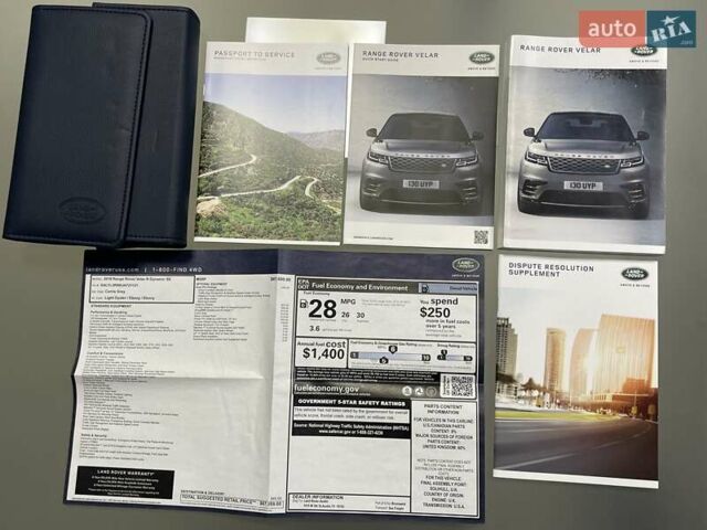 Сірий Ленд Ровер Рендж Ровер Велар, об'ємом двигуна 2 л та пробігом 93 тис. км за 43500 $, фото 62 на Automoto.ua