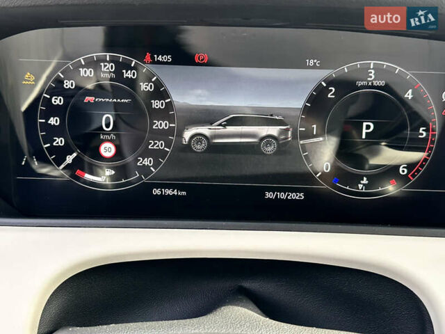 Серый Ленд Ровер Рендж Ровер Велар, объемом двигателя 2 л и пробегом 62 тыс. км за 39900 $, фото 11 на Automoto.ua