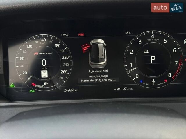Серый Ленд Ровер Рендж Ровер Велар, объемом двигателя 3 л и пробегом 242 тыс. км за 25999 $, фото 52 на Automoto.ua
