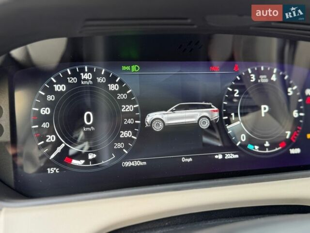 Синий Ленд Ровер Рендж Ровер Велар, объемом двигателя 2 л и пробегом 99 тыс. км за 52800 $, фото 66 на Automoto.ua