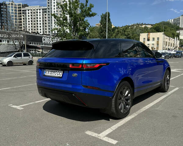 Синий Ленд Ровер Рендж Ровер Велар, объемом двигателя 2 л и пробегом 25 тыс. км за 63000 $, фото 3 на Automoto.ua