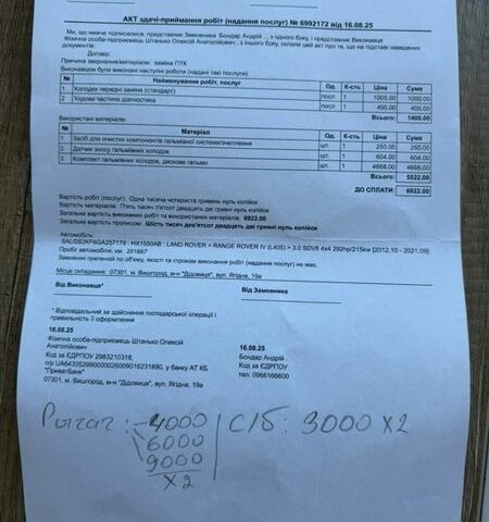 Белый Ленд Ровер Рендж Ровер, объемом двигателя 2.99 л и пробегом 210 тыс. км за 50000 $, фото 30 на Automoto.ua