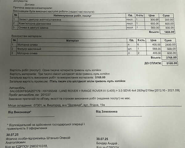 Белый Ленд Ровер Рендж Ровер, объемом двигателя 2.99 л и пробегом 205 тыс. км за 39950 $, фото 43 на Automoto.ua