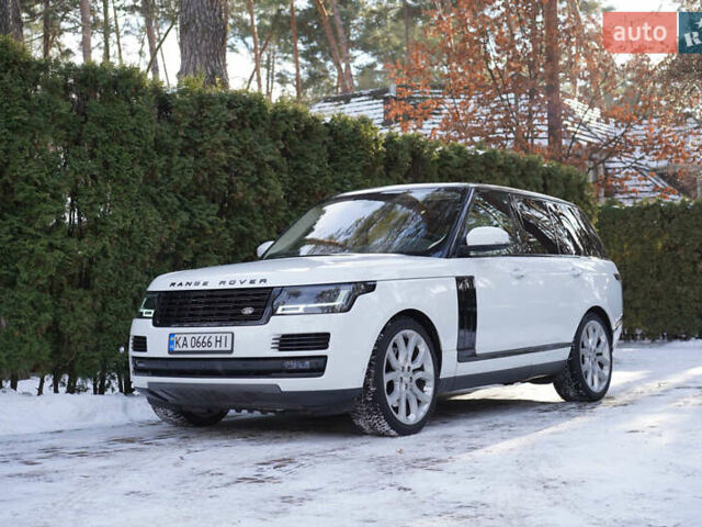 Белый Ленд Ровер Рендж Ровер, объемом двигателя 3 л и пробегом 72 тыс. км за 42500 $, фото 1 на Automoto.ua