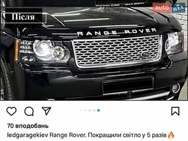 Черный Ленд Ровер Рендж Ровер, объемом двигателя 5 л и пробегом 162 тыс. км за 22000 $, фото 37 на Automoto.ua