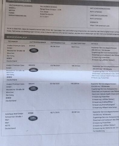 Чорний Ленд Ровер Рендж Ровер, об'ємом двигуна 2.18 л та пробігом 286 тис. км за 19300 $, фото 2 на Automoto.ua