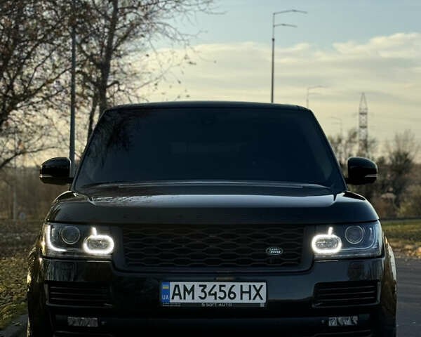 Черный Ленд Ровер Рендж Ровер, объемом двигателя 4.39 л и пробегом 200 тыс. км за 38900 $, фото 1 на Automoto.ua