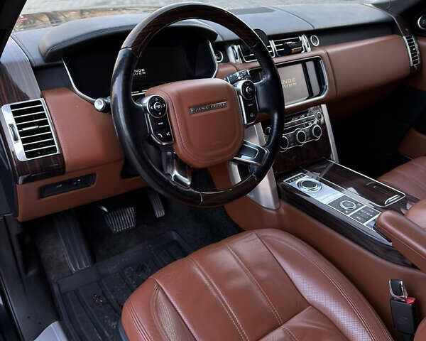 Черный Ленд Ровер Рендж Ровер, объемом двигателя 4.37 л и пробегом 200 тыс. км за 36500 $, фото 11 на Automoto.ua