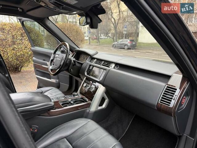 Чорний Ленд Ровер Рендж Ровер, об'ємом двигуна 5 л та пробігом 175 тис. км за 26950 $, фото 48 на Automoto.ua
