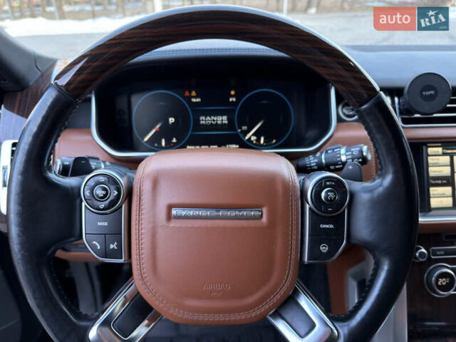 Черный Ленд Ровер Рендж Ровер, объемом двигателя 4.37 л и пробегом 200 тыс. км за 36500 $, фото 13 на Automoto.ua