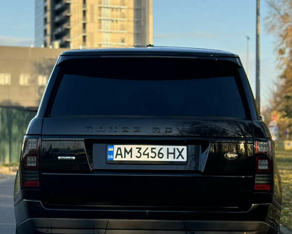 Черный Ленд Ровер Рендж Ровер, объемом двигателя 4.39 л и пробегом 200 тыс. км за 38900 $, фото 5 на Automoto.ua