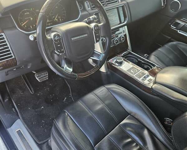 Черный Ленд Ровер Рендж Ровер, объемом двигателя 5 л и пробегом 186 тыс. км за 35000 $, фото 8 на Automoto.ua