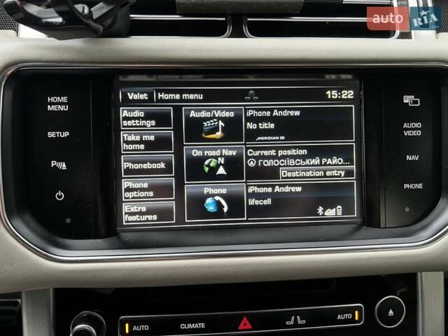 Чорний Ленд Ровер Рендж Ровер, об'ємом двигуна 5 л та пробігом 174 тис. км за 41000 $, фото 49 на Automoto.ua