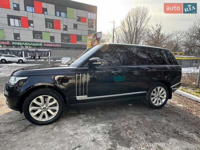 Черный Ленд Ровер Рендж Ровер, объемом двигателя 4.37 л и пробегом 220 тыс. км за 40000 $, фото 1 на Automoto.ua