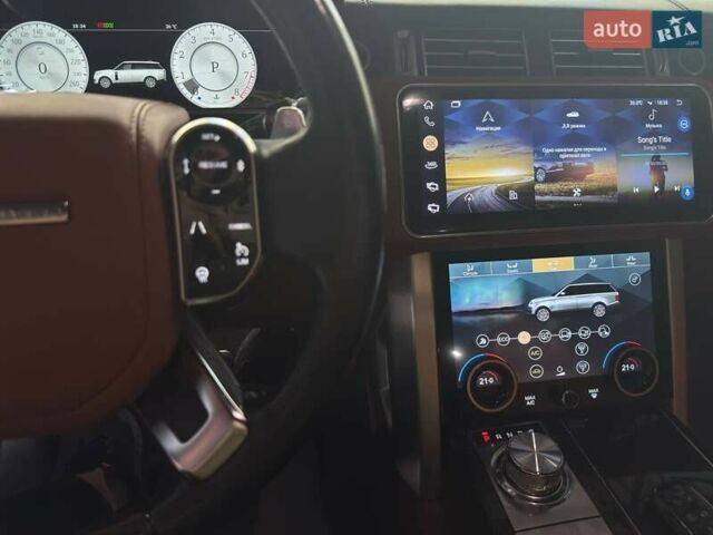 Черный Ленд Ровер Рендж Ровер, объемом двигателя 4.37 л и пробегом 202 тыс. км за 61499 $, фото 74 на Automoto.ua