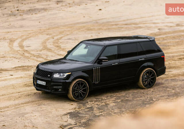 Черный Ленд Ровер Рендж Ровер, объемом двигателя 5 л и пробегом 129 тыс. км за 50000 $, фото 5 на Automoto.ua