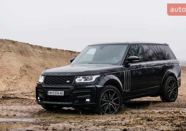 Черный Ленд Ровер Рендж Ровер, объемом двигателя 5 л и пробегом 129 тыс. км за 50000 $, фото 13 на Automoto.ua