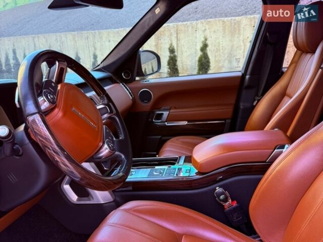 Черный Ленд Ровер Рендж Ровер, объемом двигателя 5 л и пробегом 185 тыс. км за 43000 $, фото 7 на Automoto.ua