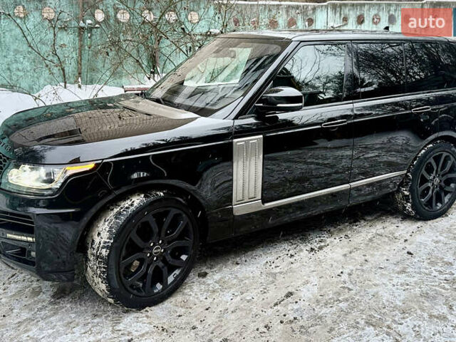 Черный Ленд Ровер Рендж Ровер, объемом двигателя 4.37 л и пробегом 220 тыс. км за 47000 $, фото 13 на Automoto.ua