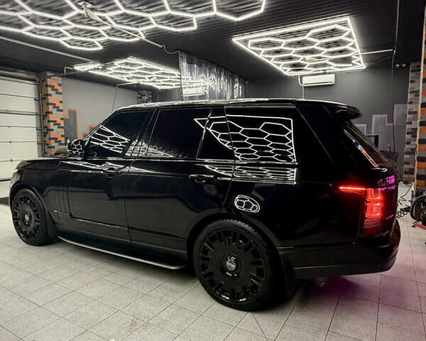 Черный Ленд Ровер Рендж Ровер, объемом двигателя 4.37 л и пробегом 198 тыс. км за 38999 $, фото 3 на Automoto.ua