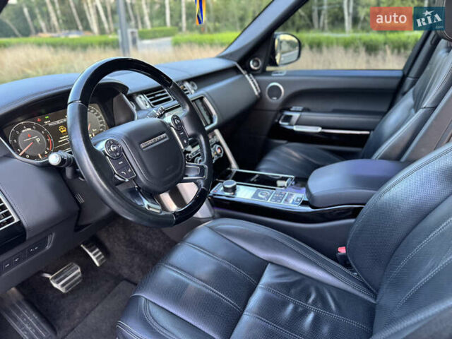 Черный Ленд Ровер Рендж Ровер, объемом двигателя 5 л и пробегом 160 тыс. км за 43500 $, фото 32 на Automoto.ua