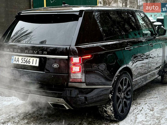 Черный Ленд Ровер Рендж Ровер, объемом двигателя 4.37 л и пробегом 220 тыс. км за 47000 $, фото 2 на Automoto.ua