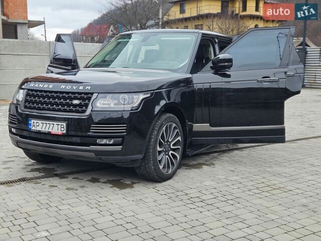 Черный Ленд Ровер Рендж Ровер, объемом двигателя 4.37 л и пробегом 157 тыс. км за 34500 $, фото 2 на Automoto.ua