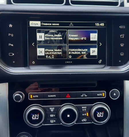 Черный Ленд Ровер Рендж Ровер, объемом двигателя 4.37 л и пробегом 220 тыс. км за 47000 $, фото 15 на Automoto.ua