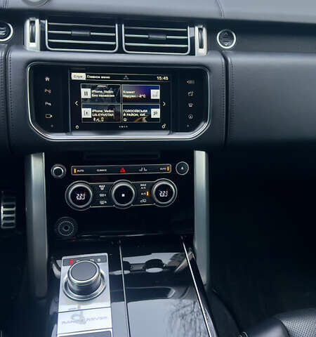 Черный Ленд Ровер Рендж Ровер, объемом двигателя 4.37 л и пробегом 220 тыс. км за 47000 $, фото 18 на Automoto.ua